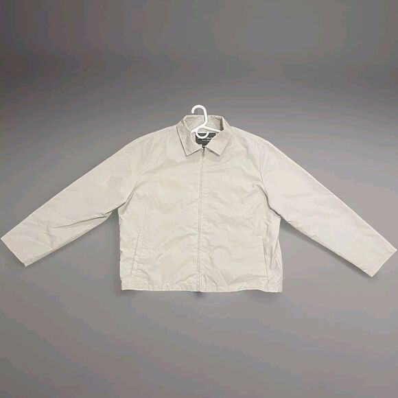 Vintage Style Eddie Bauer Men’s Large Ivory Coat/Jacket - Picture 1 of 7